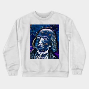 Jeremy Bentham Dark Night Portrait | Jeremy Bentham Artwork 5 Crewneck Sweatshirt